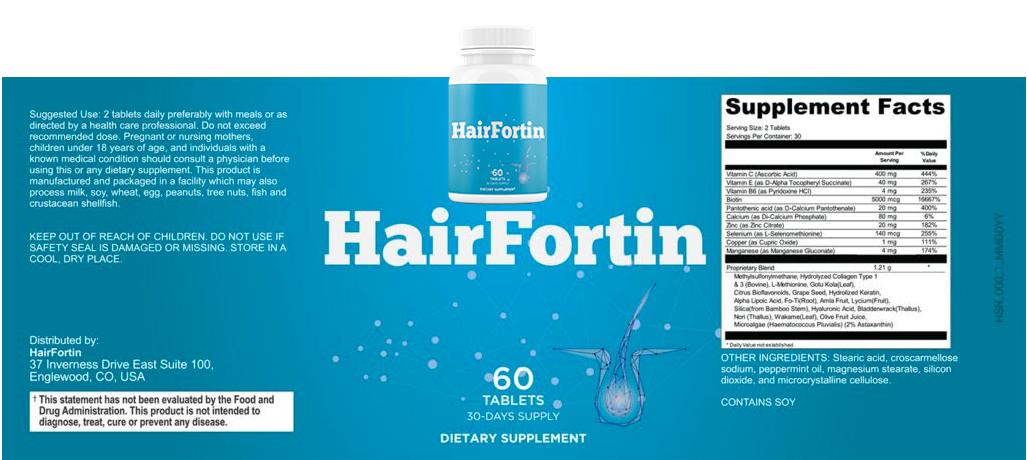 HairFortin Supplement Fact